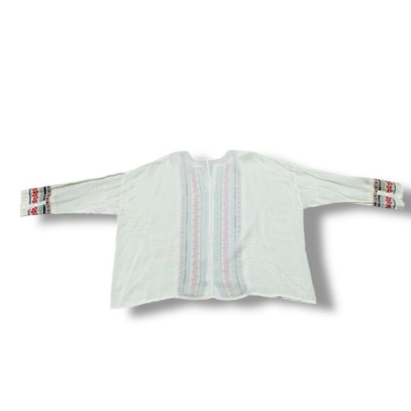 Johnny Was Button Down Blouse Size Large Women’s Boho Embroidered Top - Picture 4 of 13
